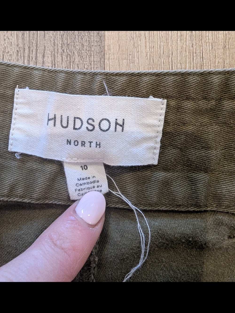 High-Rise Wide Leg Crop Pants in Olive - Picture 7 of 8